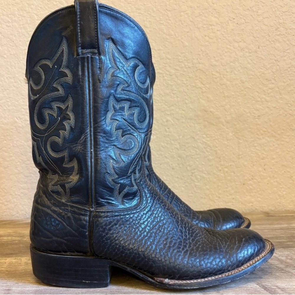 Vintage Cowtown Boots Bullhide Western Cowboy Boots Made In USA men's size 10